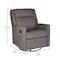 Flash Furniture Cash Swivel Glider Rocker Recliner Chair, Manual 360 Degree Swivel Recliner, Dark Gray Upholstery CY-RAC-536-DKGRY-GG - alternate 4